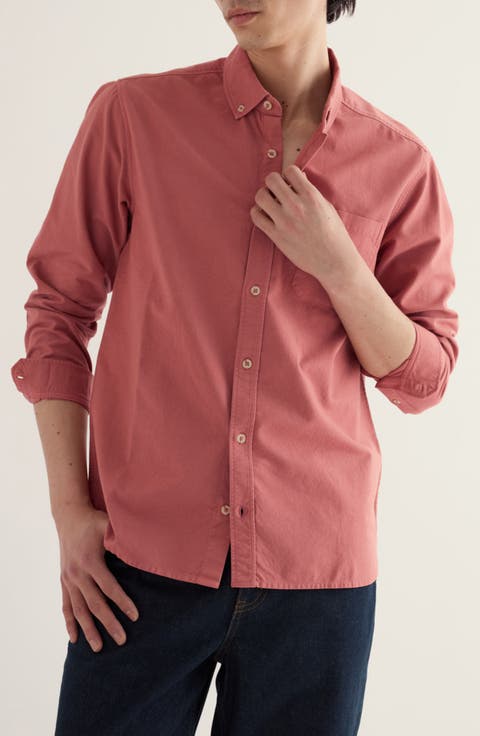Jenken Garment Dyed Organic Cotton Oxford Shirt