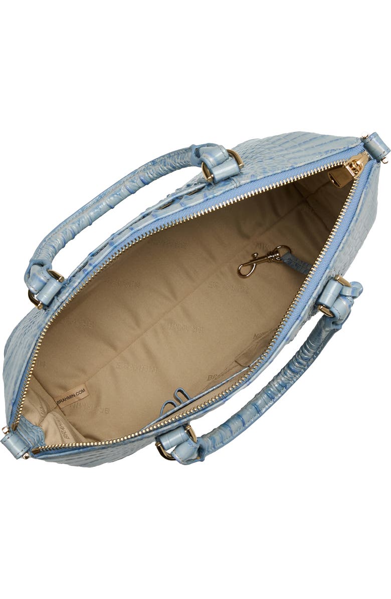 Brahmin Duxbury Croc Embossed Leather Satchel, Alternate, color,