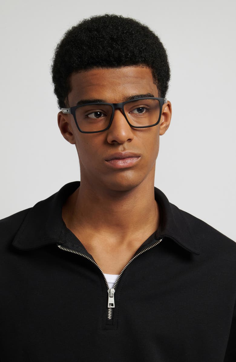 HUGO 57mm Rectangular Optical Glasses, Alternate, color, 