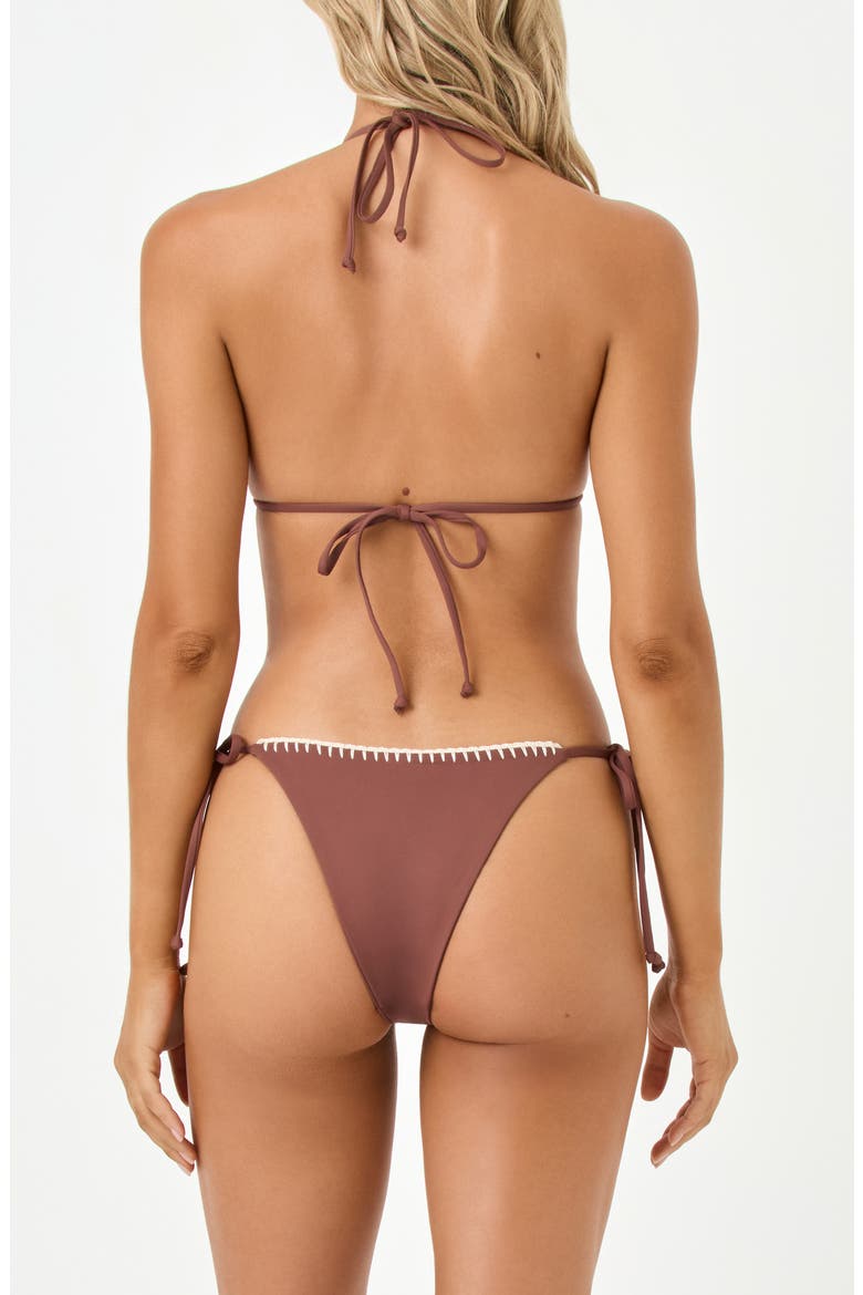 Samba Bitsy Side Tie Bikini Bottoms, Alternate, color, CAFE