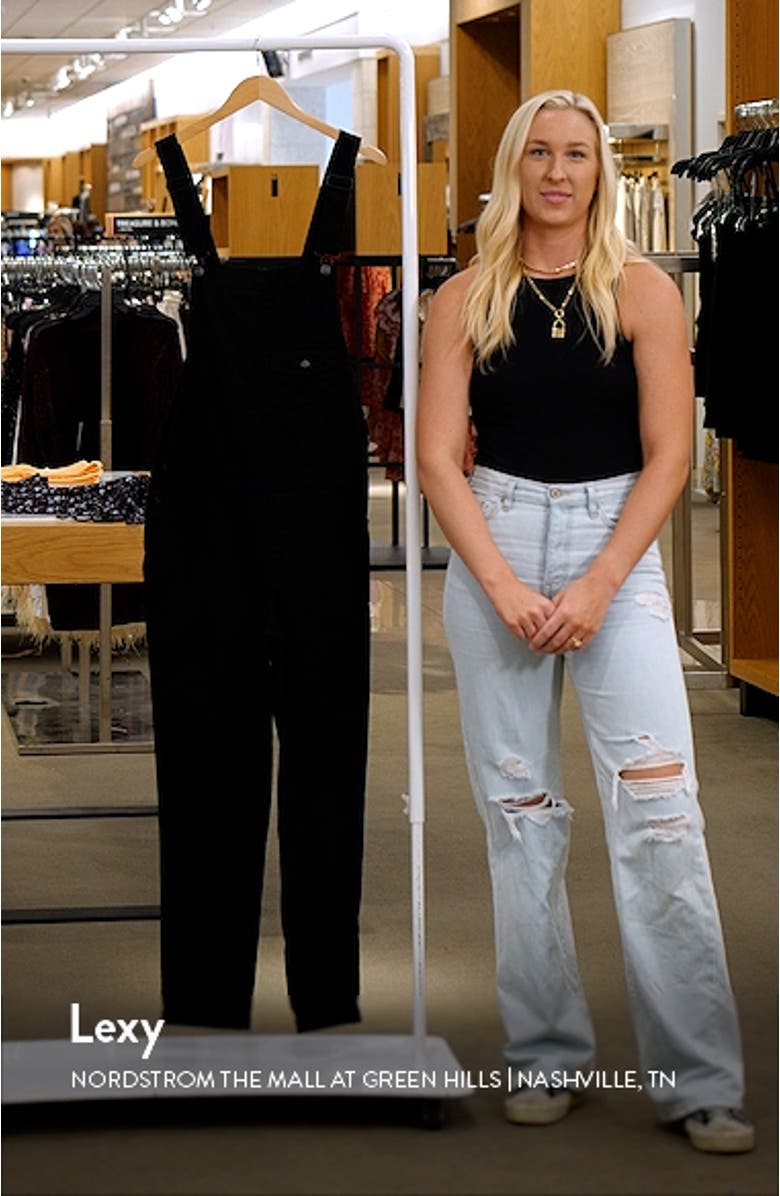 Skinny Fit Stretch Cotton Overalls, sales video thumbnail