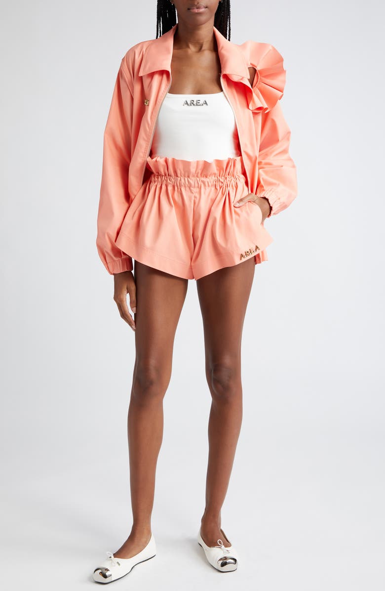 Area Ruffle Flower Track Jacket, Alternate, color,