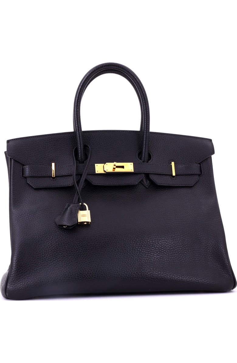 Pre-Owned Hermes Birkin Handbag Black Ardennes with Gold Hardware 35, Alternate, color, Noir