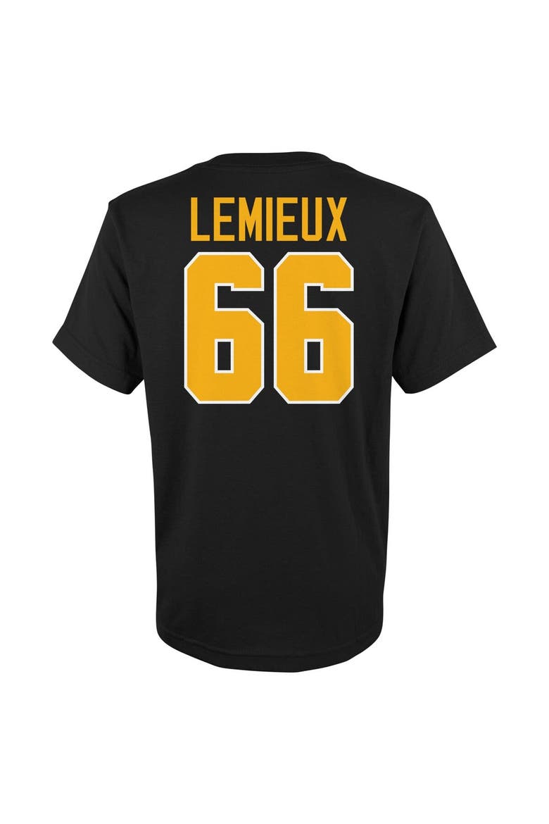 Youth Mitchell & Ness Mario Lemieux Black Pittsburgh Penguins Name & Number T-Shirt, Alternate, color, Black
