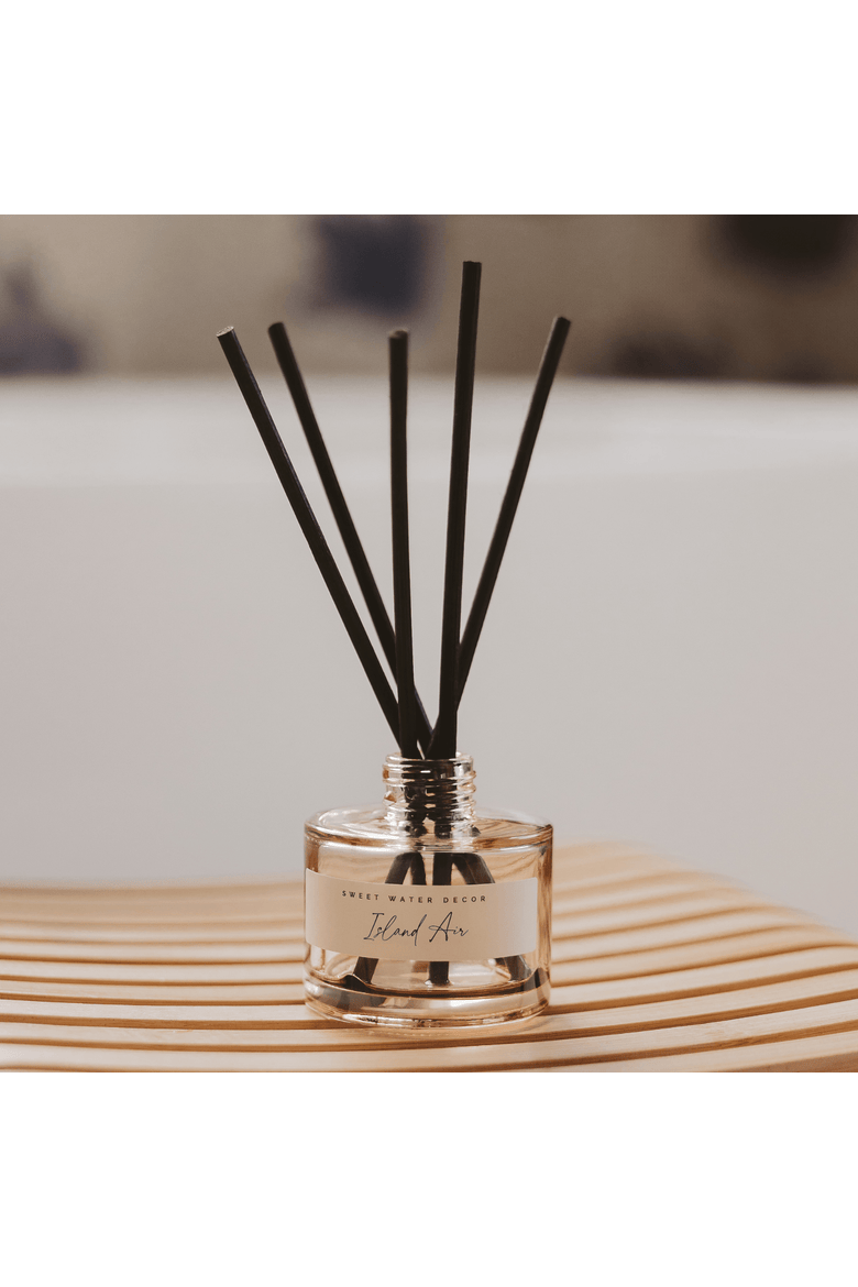 Tinted Glass Reed Diffuser - Sweet Scents, Alternate, color, Island Air