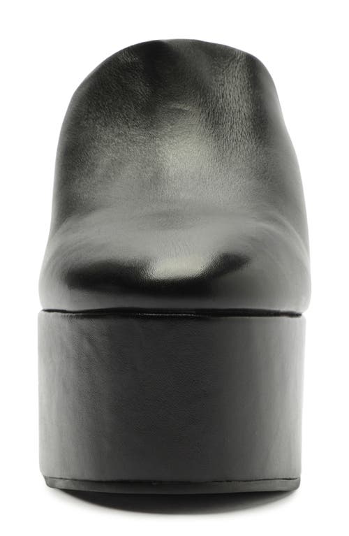 Schutz Sierra Platform Wedge Mule In Black
