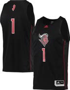 adidas Men's adidas #1 Black Rutgers Scarlet Knights Swingman Basketball Jersey