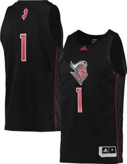 adidas Men's adidas #1 Black Rutgers Scarlet Knights Swingman Basketball Jersey