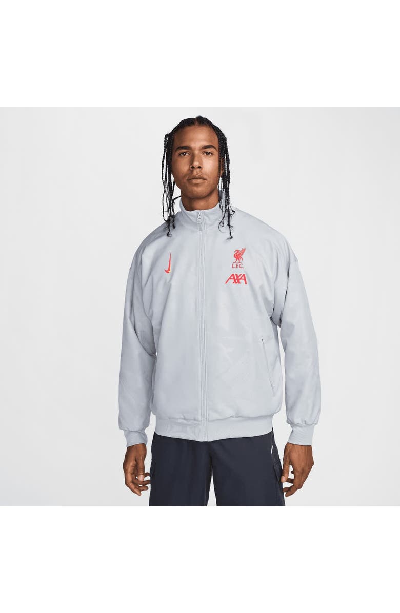 Nike Men's Nike Gray Liverpool 2024/25 Third Strike Anthem Full-Zip Jacket, Alternate, color, 