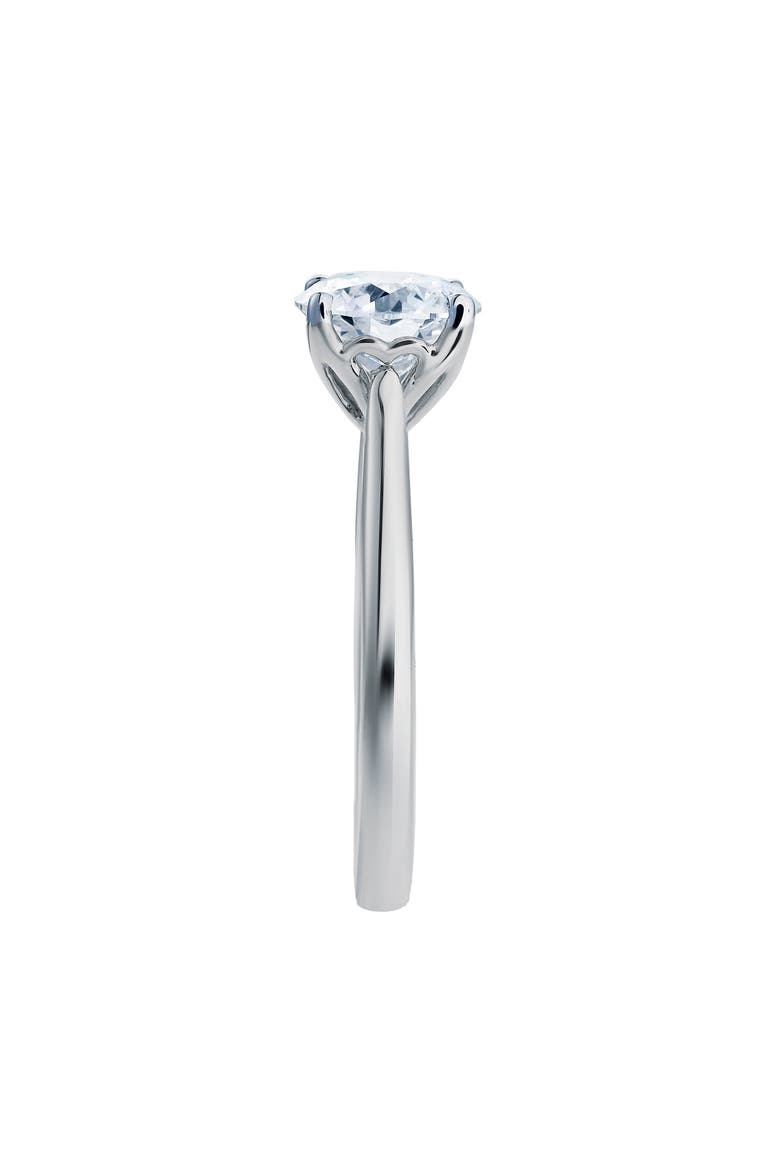 Nyra 14K White Gold Round Lab Grown Diamond Classic Engagement Ring - 1.5 ctw, Alternate, color, 14K White Gold
