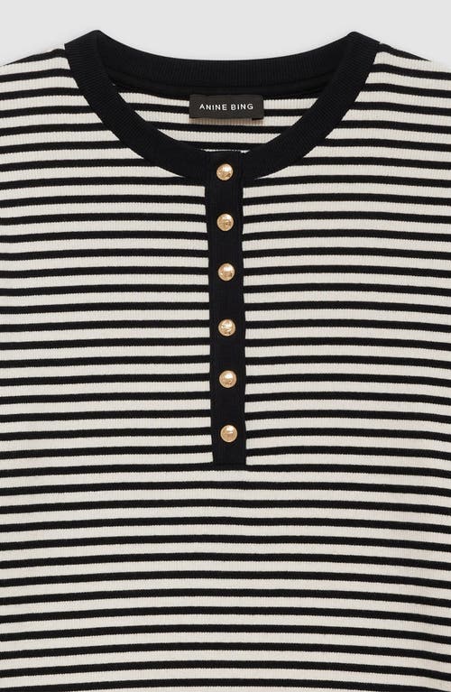 Anine Bing Alessia Long Sleeve Tee In Multi