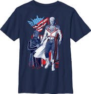 WWE Boy's WWE Cody Rhodes Patriotic Pose Graphic T-Shirt