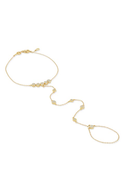 Monaco Diamond Hand Chain Line Bracelet