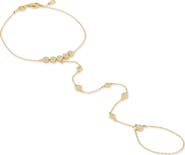 Bony Levy 18K Gold Monaco Diamond Hand Chain Line Bracelet
