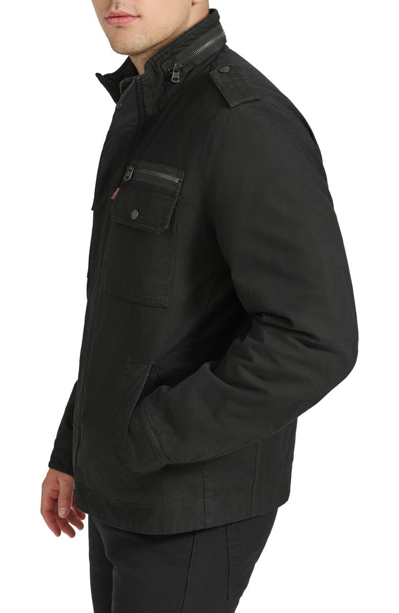 Levi's<sup>®</sup> Washed Cotton Utility Jacket, Alternate, color, Black