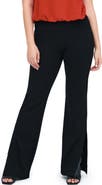 Marcella Pearson Slit Flare Leg Pants