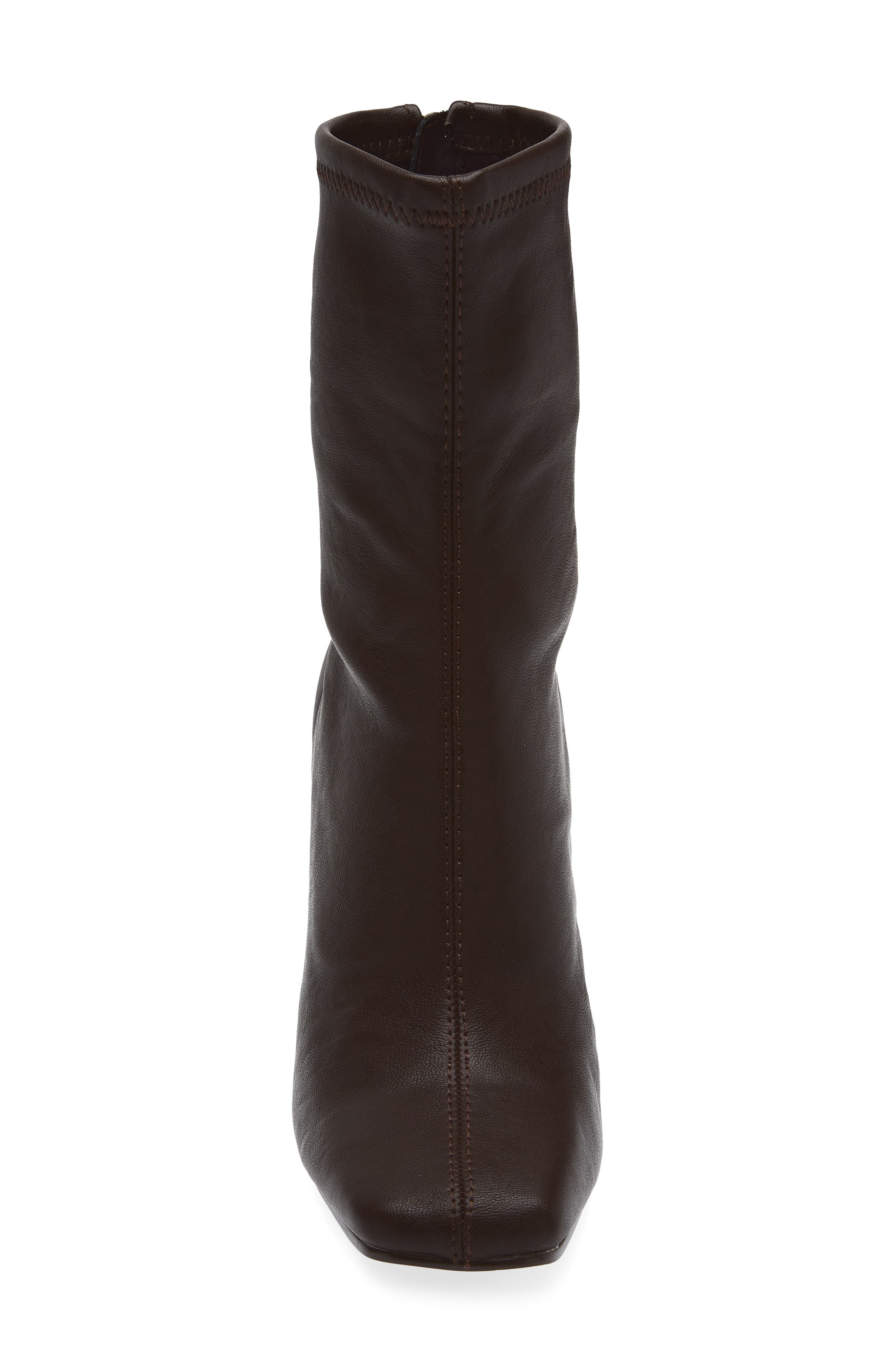 Steve Madden Khelan Square Toe Bootie, Alternate, color, Brown