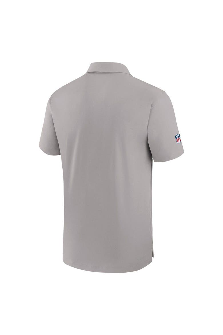 Men's Nike Gray Cleveland Browns Sideline Coaches Performance Polo, Alternate, color, Gray