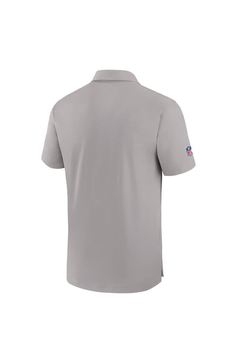 Nike Men's Nike Gray Cleveland Browns Sideline Coaches Performance Polo, Alternate, color, Gray