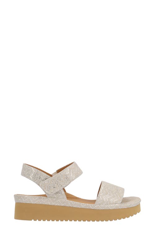 L'amour Des Pieds Abrilla Slingback Platform Sandal In Taupe