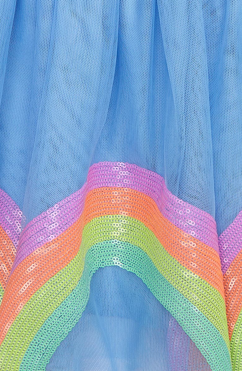 crewcuts by J.Crew Rainbow Sequin Tulle Skirt, Alternate, color,