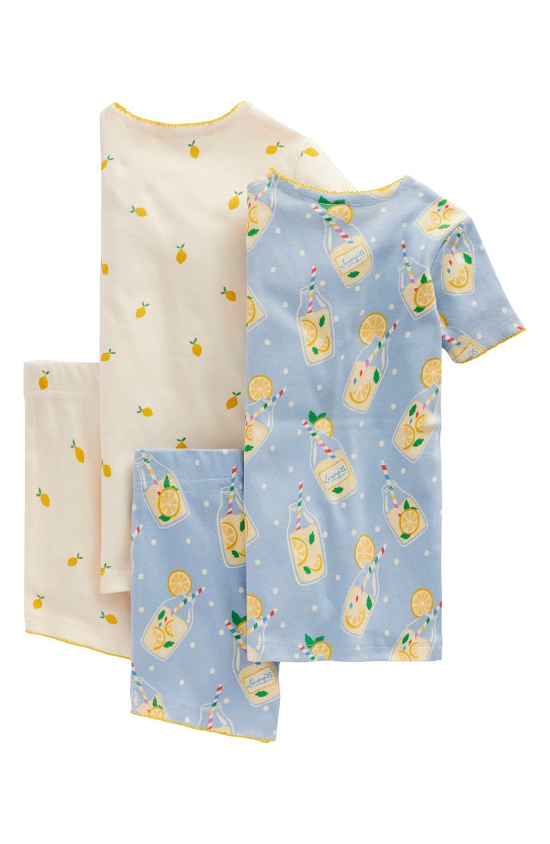 Mini Boden Kids' Assorted 2-Pack Fitted Two-Piece Cotton Short Pajamas, Alternate, color, 