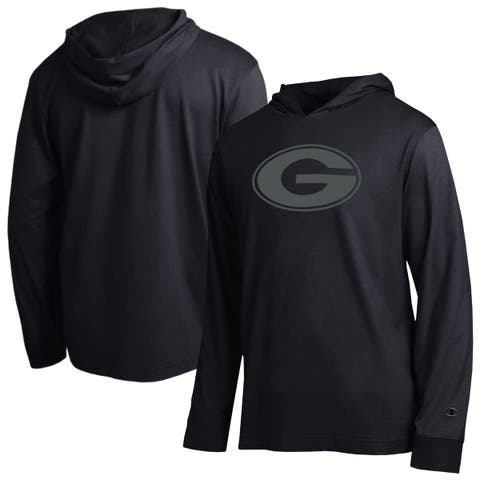 Men's Champion Black Georgia Bulldogs Tonal All-Star Long Sleeve Hooded T-Shirt