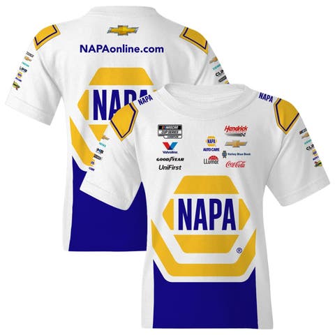 Youth Hendrick Motorsports Team Collection  White Chase Elliott NAPA Uniform T-Shirt