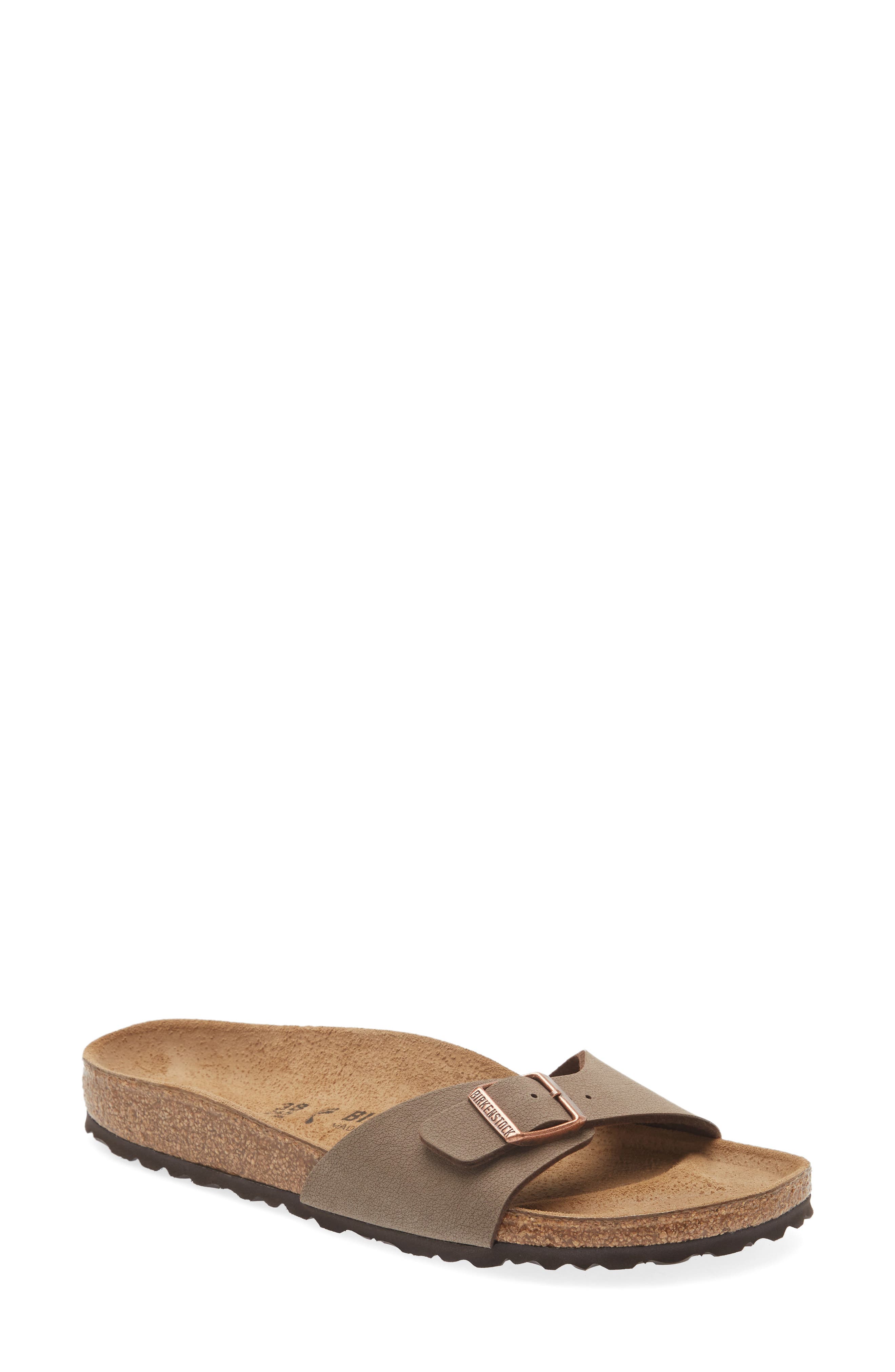 Madrid Slide Sandal, Main, color, MOCHA