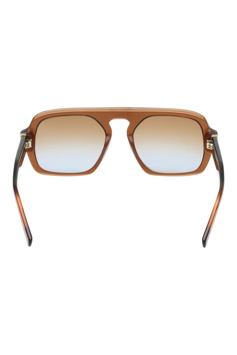 53mm Gradient Navigator Sunglasses, Alternate, color, LIGHT BROWN / GRADIENT BROWN