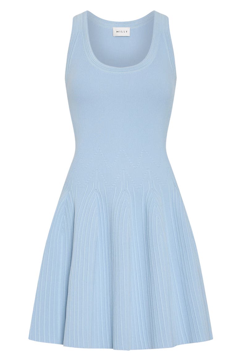 Marea Sleeveless Fit & Flare Sweater Dress, Alternate, color, LIGHT BLUE