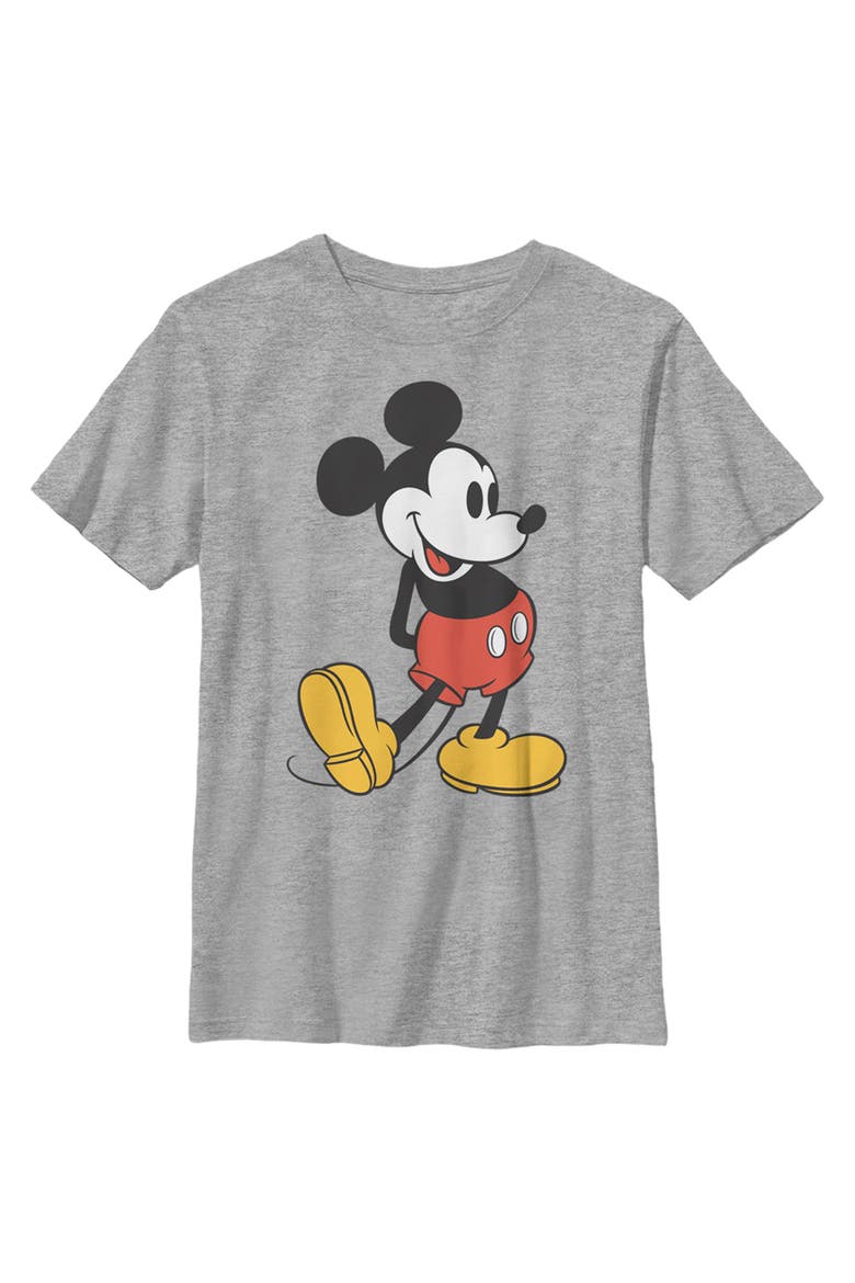 Boy's Mickey & Friends Mickey Mouse Large Pose Graphic Tee, Main, color, Athletic Heather