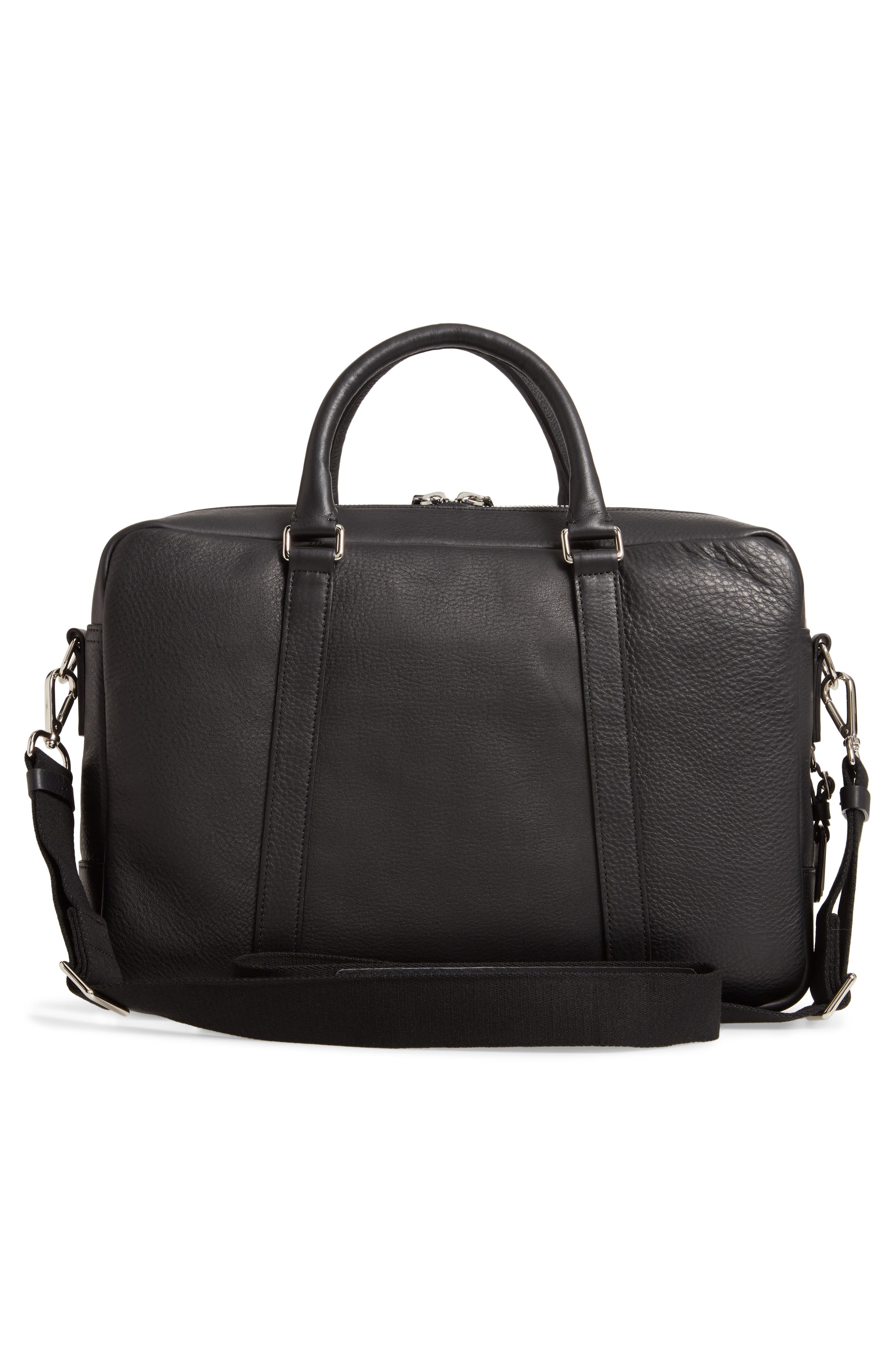 Shinola Signature Leather Slim Briefcase, Alternate, color, 