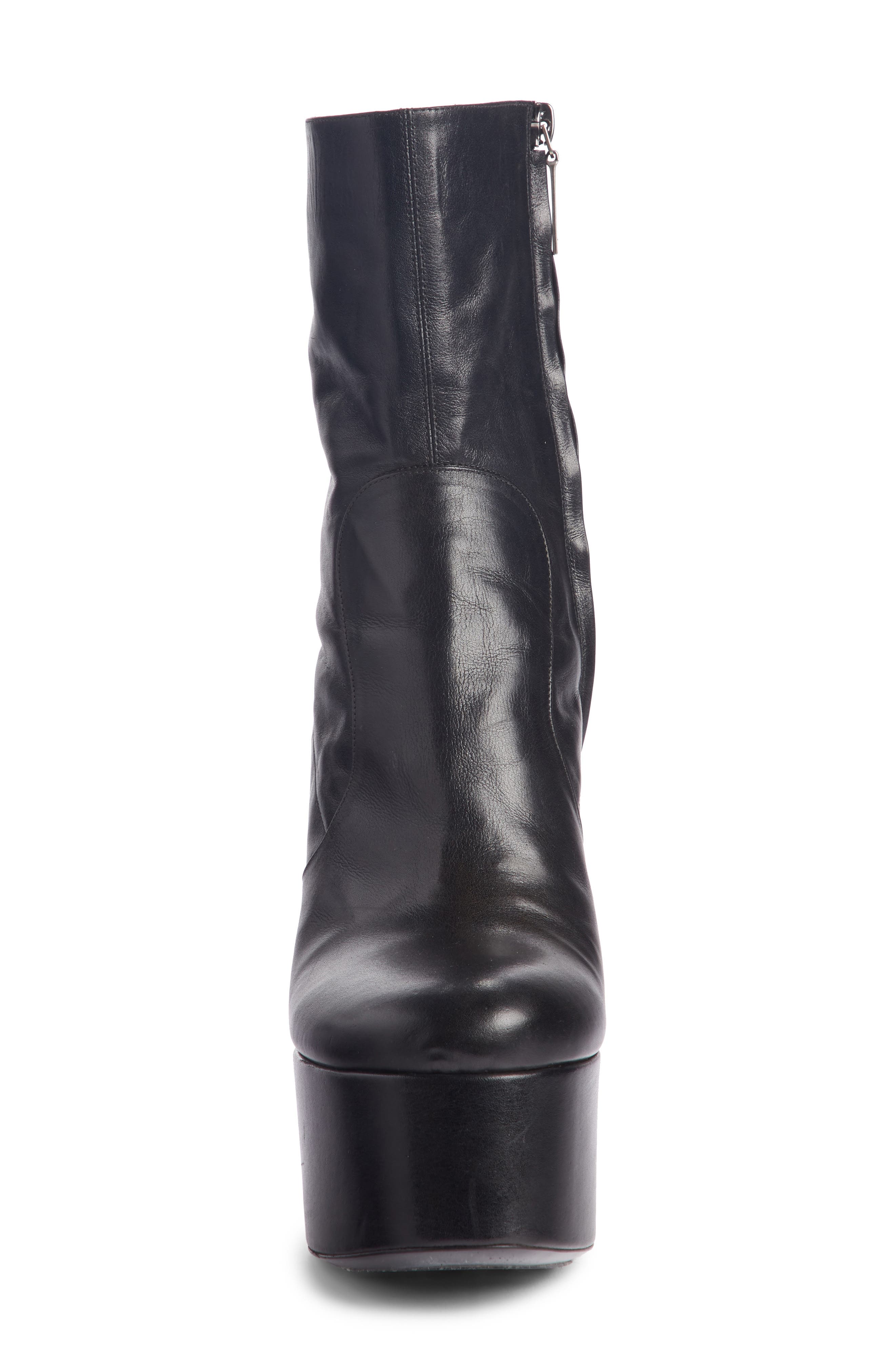 Saint Laurent Billy Kangaroo Leather Platform Boot, Alternate, color, 