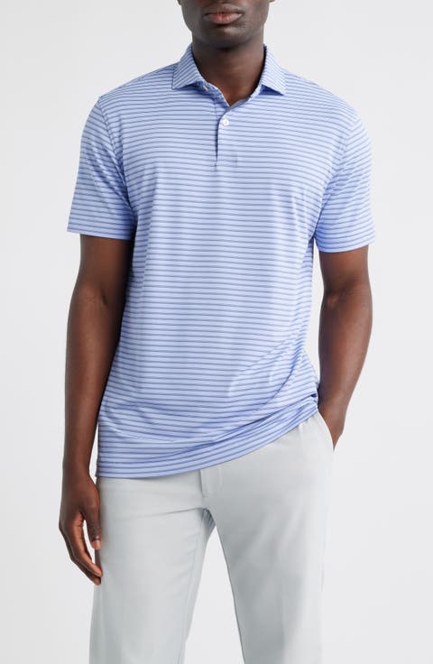 Bridge Stripe Performance Jersey Polo