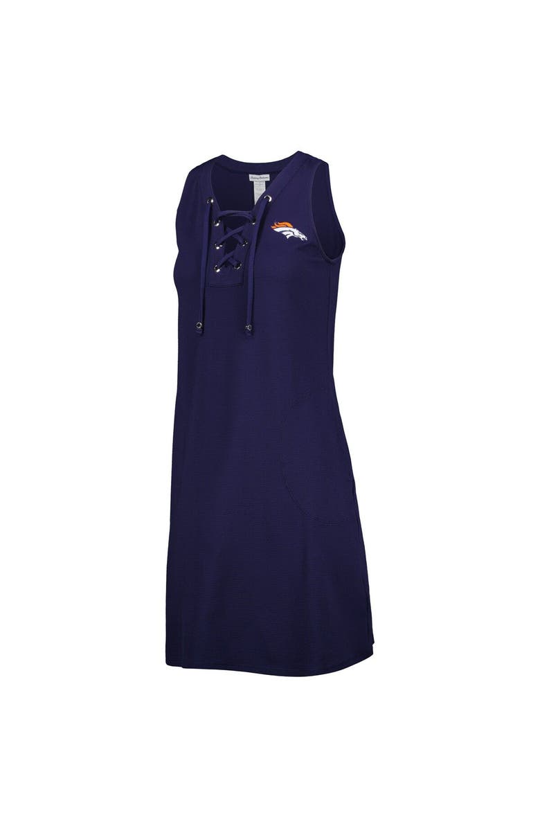 Tommy Bahama Women's Tommy Bahama Navy Denver Broncos Island Cays Lace-Up Dress, Alternate, color, 
