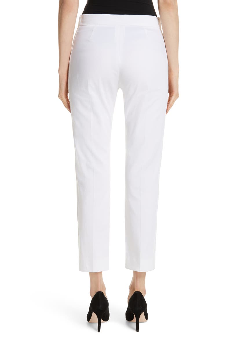 Papy Crop Stretch Cotton Pants, Alternate, color, OPTICAL WHITE