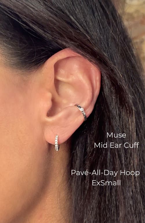 Seed2stone Muse Mid Ear Cuff In Silver