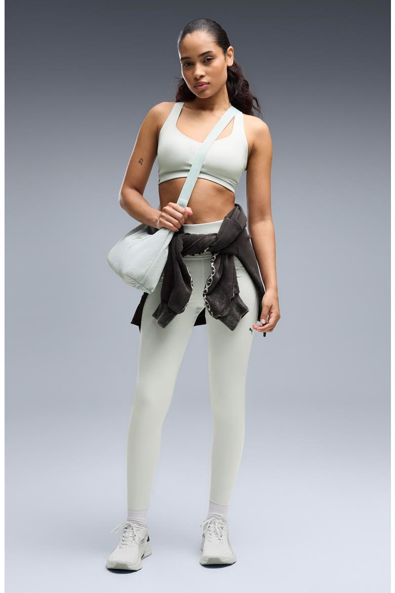 PwrMode High Waist Pocket 7/8 Leggings, Alternate, color, CREME DE MINT