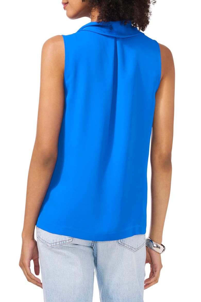 Cowl Neck Sleeveless Blouse, Alternate, color, ROYAL AZURE