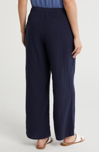 Cotton Gauze Pull-On Pants
