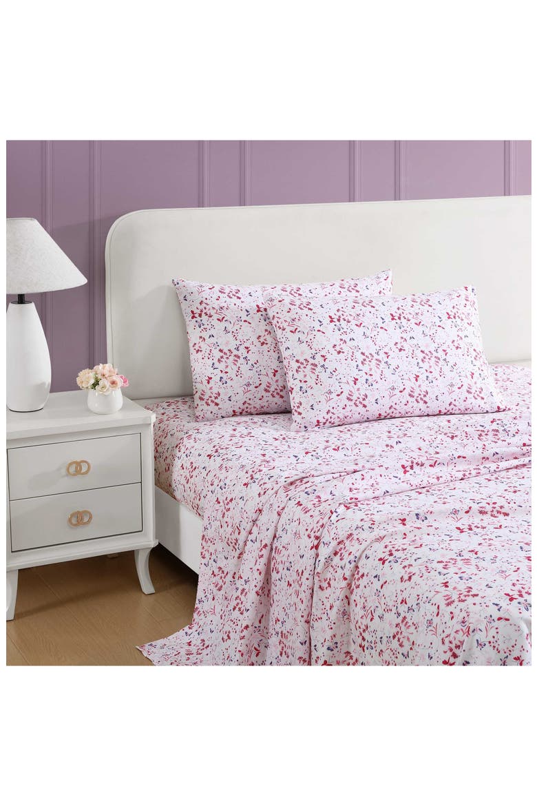 Mystic Garden Sheet Set, Alternate, color, PINK