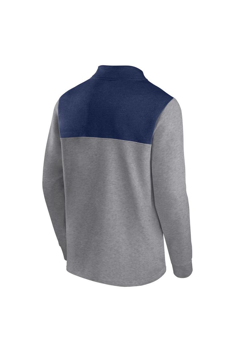 Men's Fanatics Branded Heather Gray Washington Capitals Launch It Quarter-Zip Jacket, Alternate, color, Heather Gray