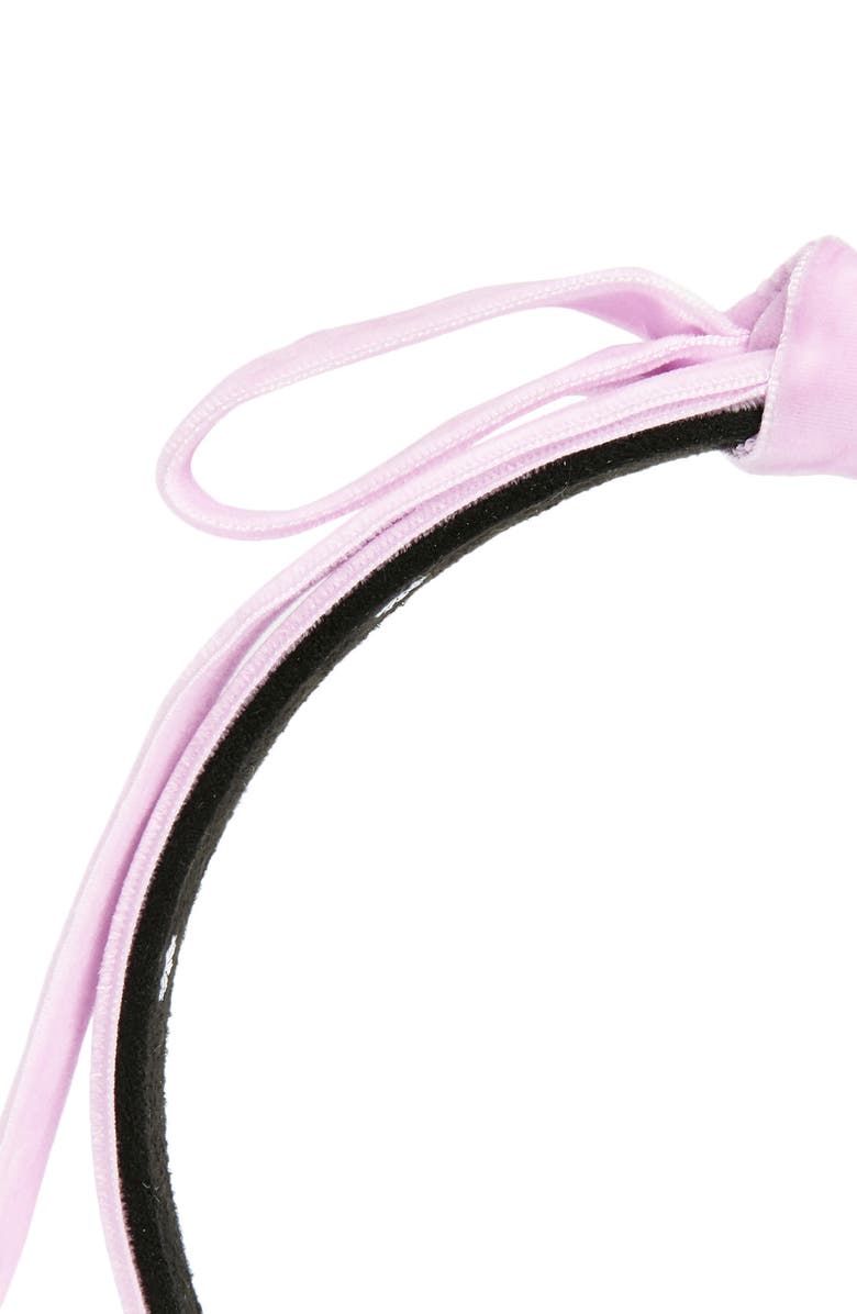 Lele Sadoughi Bardot Slim Velvet Headband, Alternate, color, 
