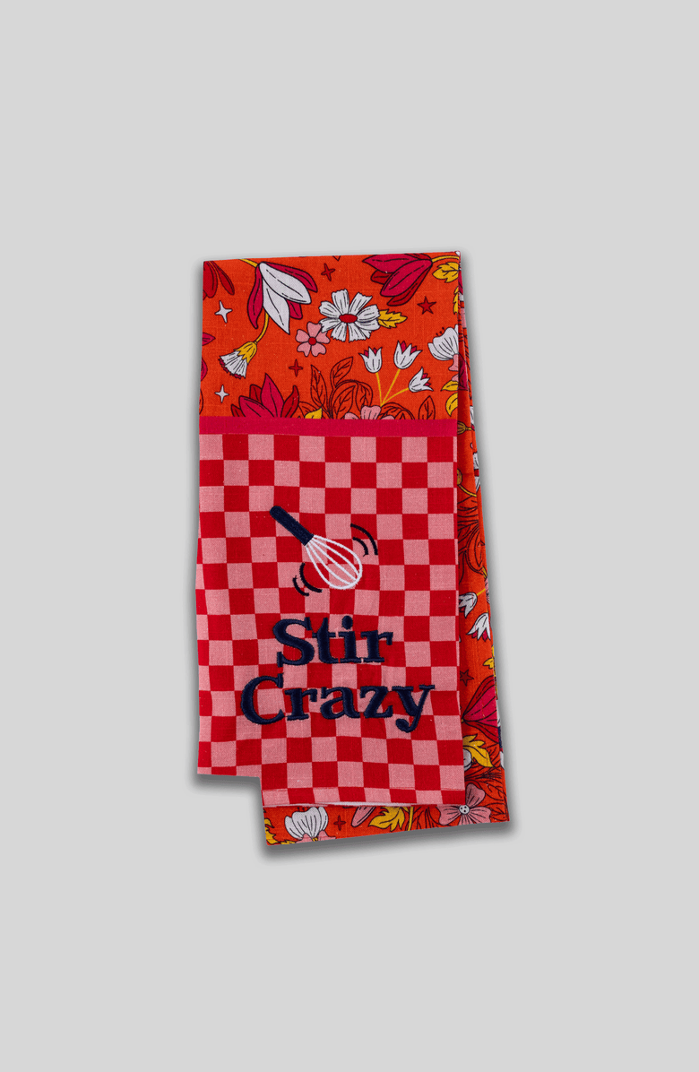 Furbish Stir Dish Towel, Main, color, Pastel Red