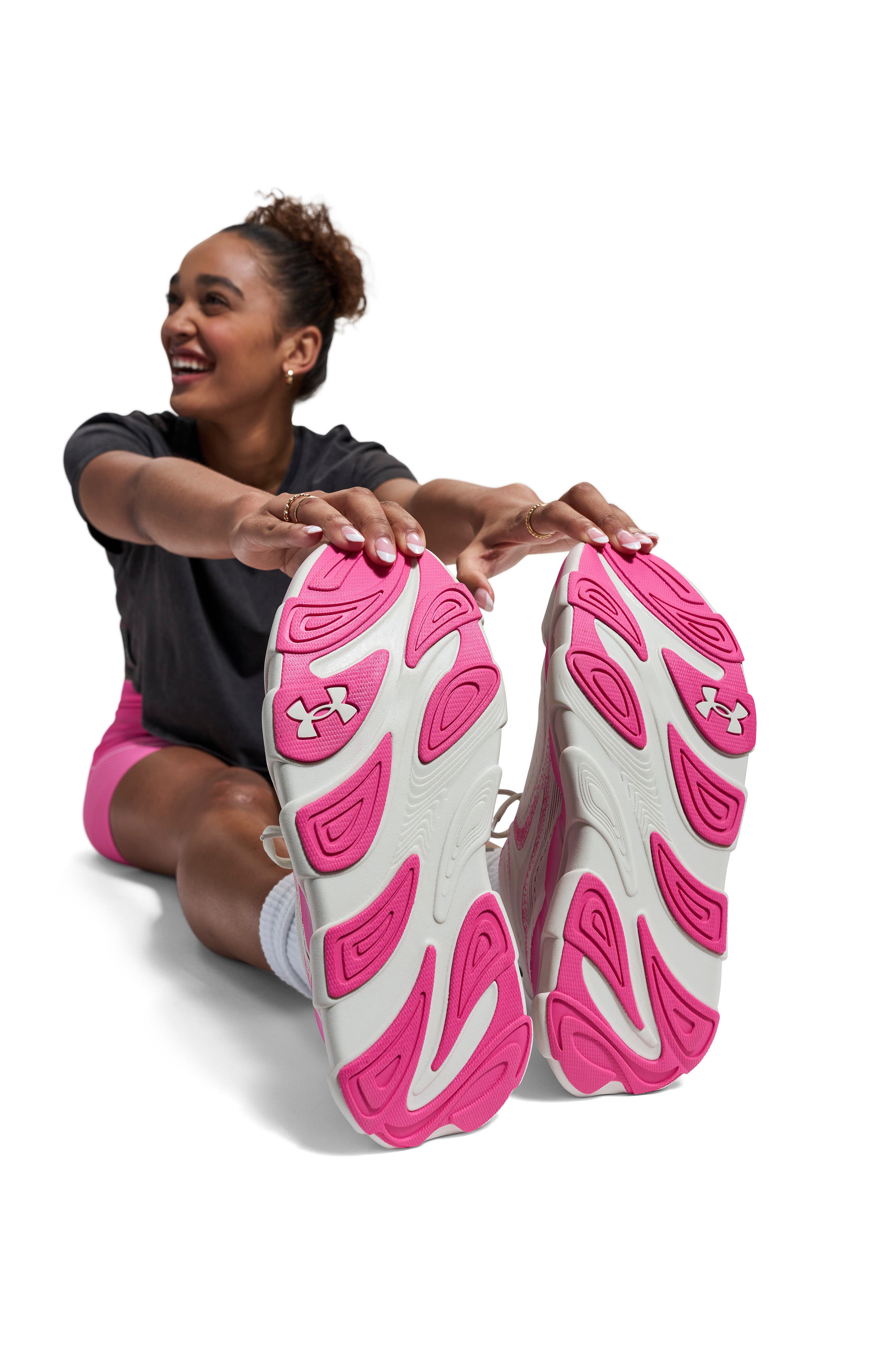 UA HB Runner 2 Running Shoe, Alternate, color, SUMMIT WHITE / VIRTUAL PINK
