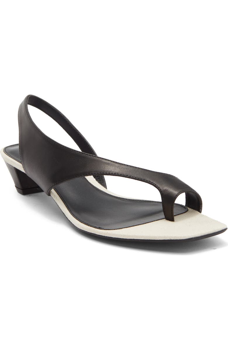 Jeffrey Campbell Blissful Slingback Sandal, Main, color, Black Cream Combo