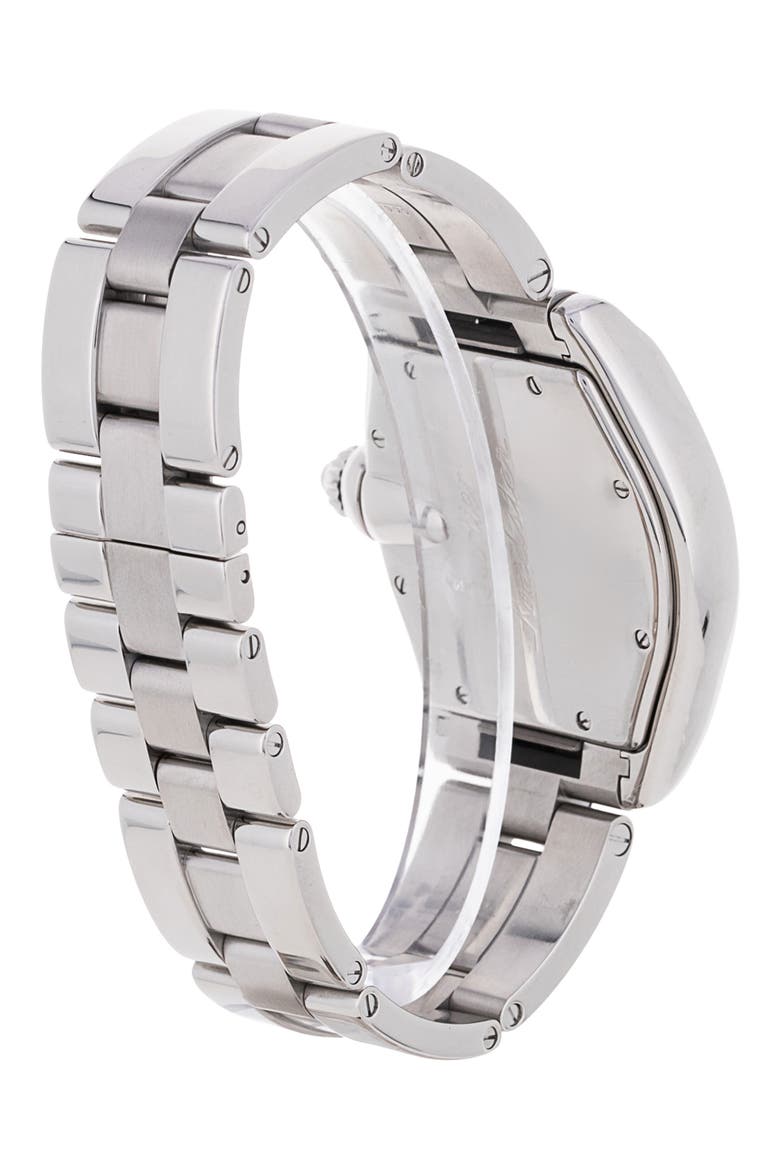 Cartier Preowned Roadster Bracelet Watch, 38mm, Alternate, color, BLACK/SILVER