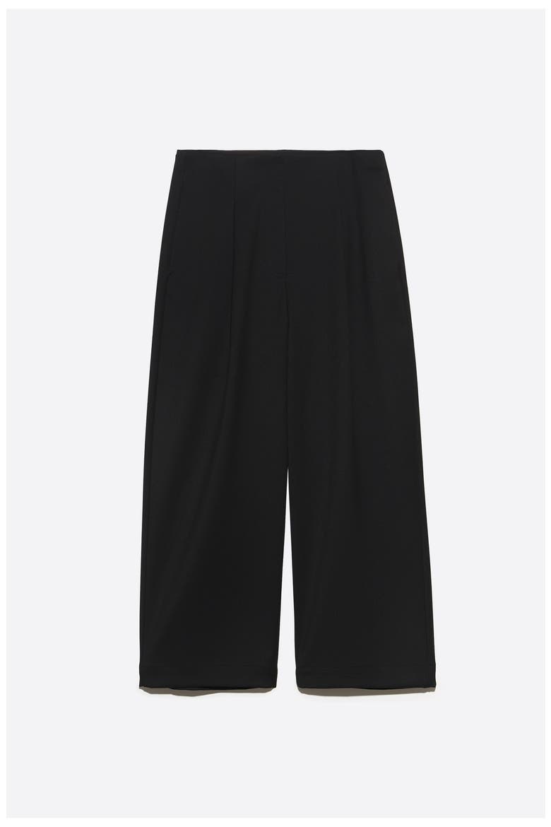 Long Darted Trousers, Alternate, color, BLACK