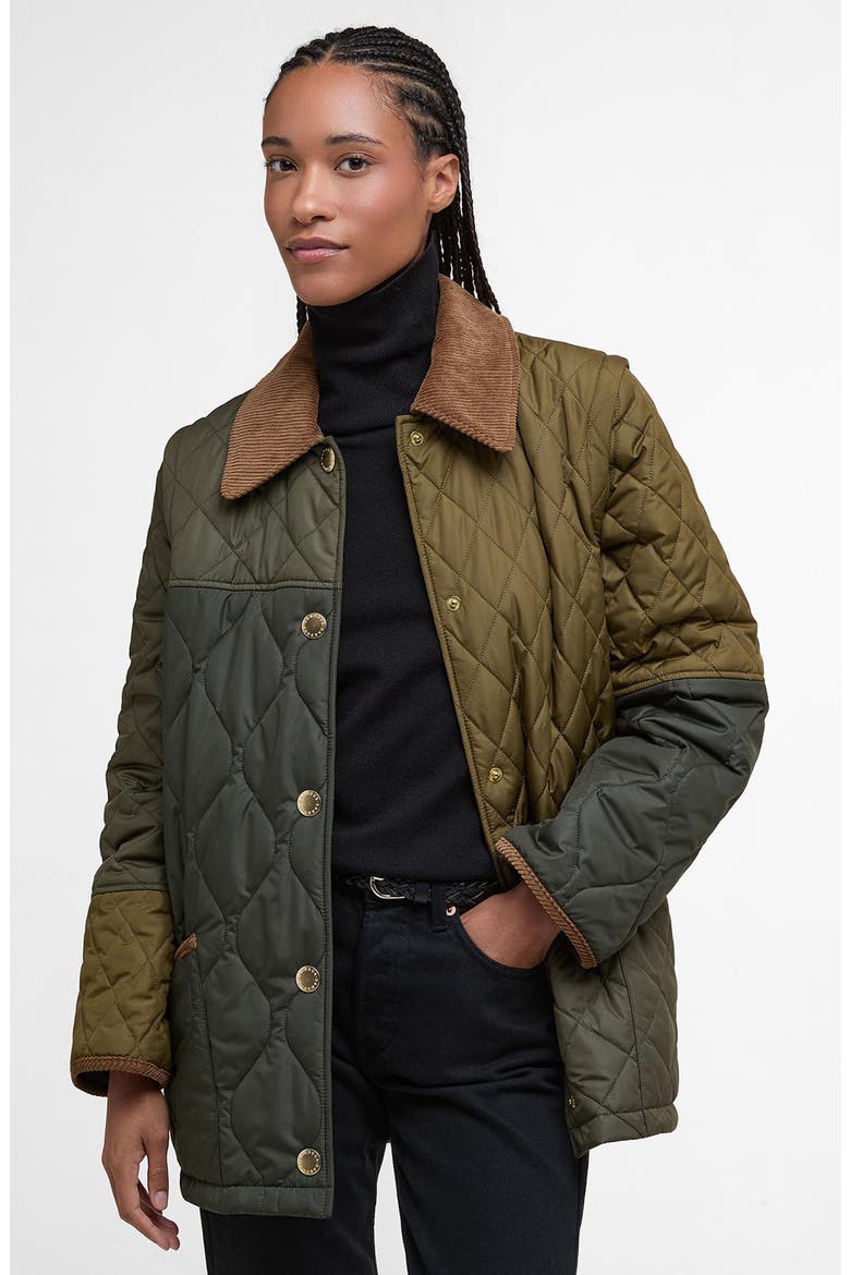 Lorrie Convertible Quilted Jacket, Alternate, color, FERN LEAF/ SAGE/ LIGHT SAGE